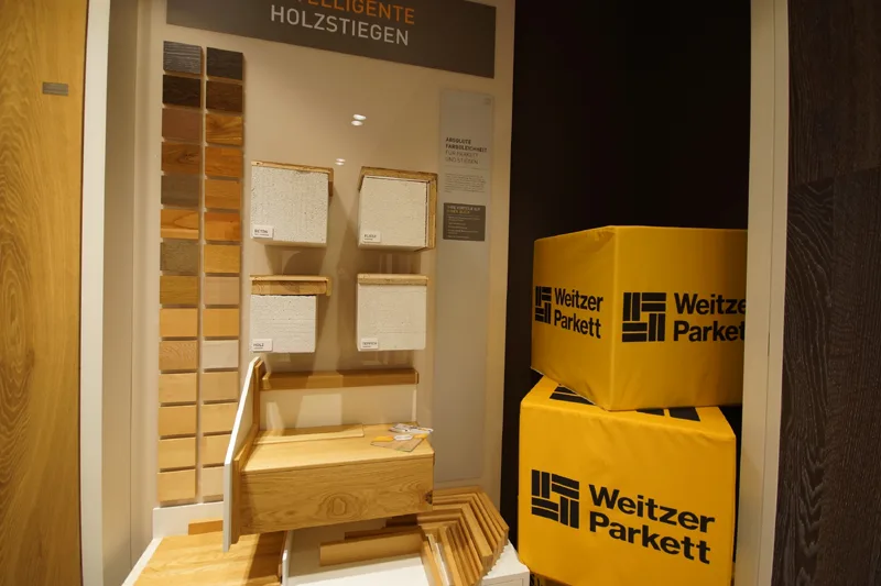 Parkettmuster im Schauraum Krems